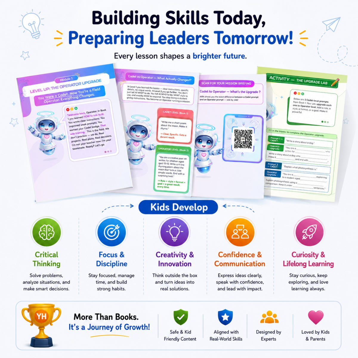 3 Powerful Learning Journey for Kids – Science, AI & Entrepreneurship | 8 Books for Ages 6–14