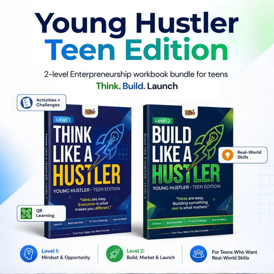 Teen Entrepreneurship Workbook Bundle – Startup, Business & Side Hustle Guide
