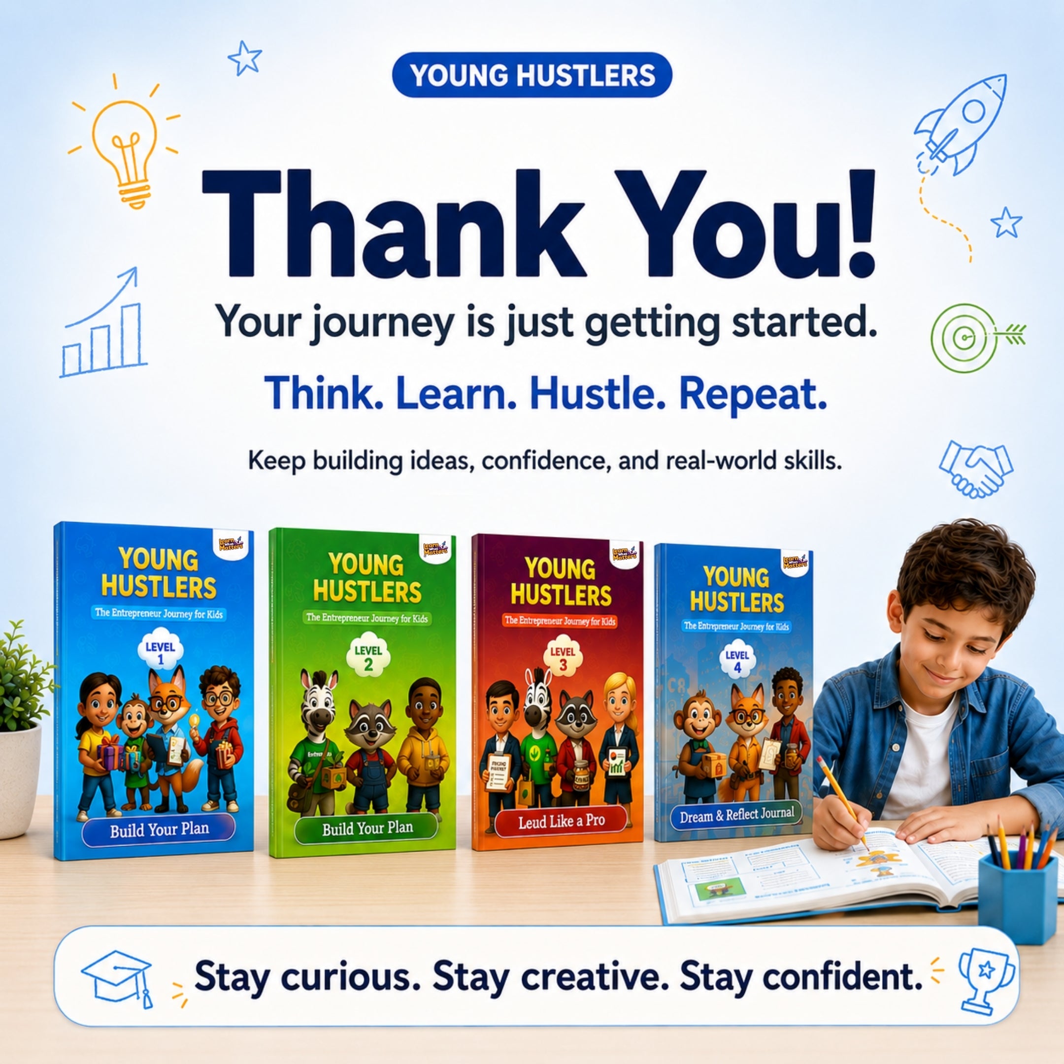 Young Hustlers™ – The Kidpreneur Mastery Program (4 Levels | Ages 7–14)