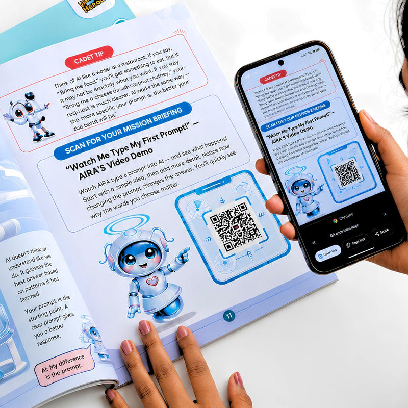 The QR Mission Briefing page