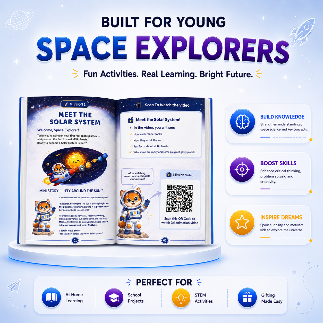 The Ultimate Space Explorer Workbook - QR enabled learning