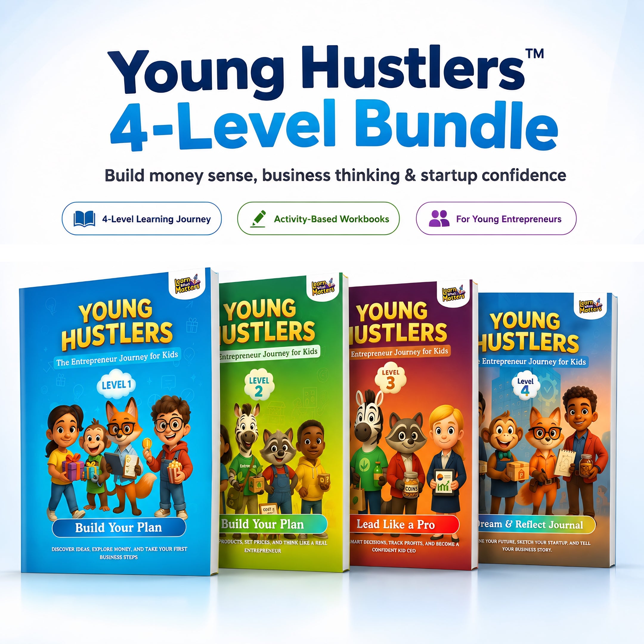 Young Hustlers™ – The Kidpreneur Mastery Program (4 Levels | Ages 7–14)