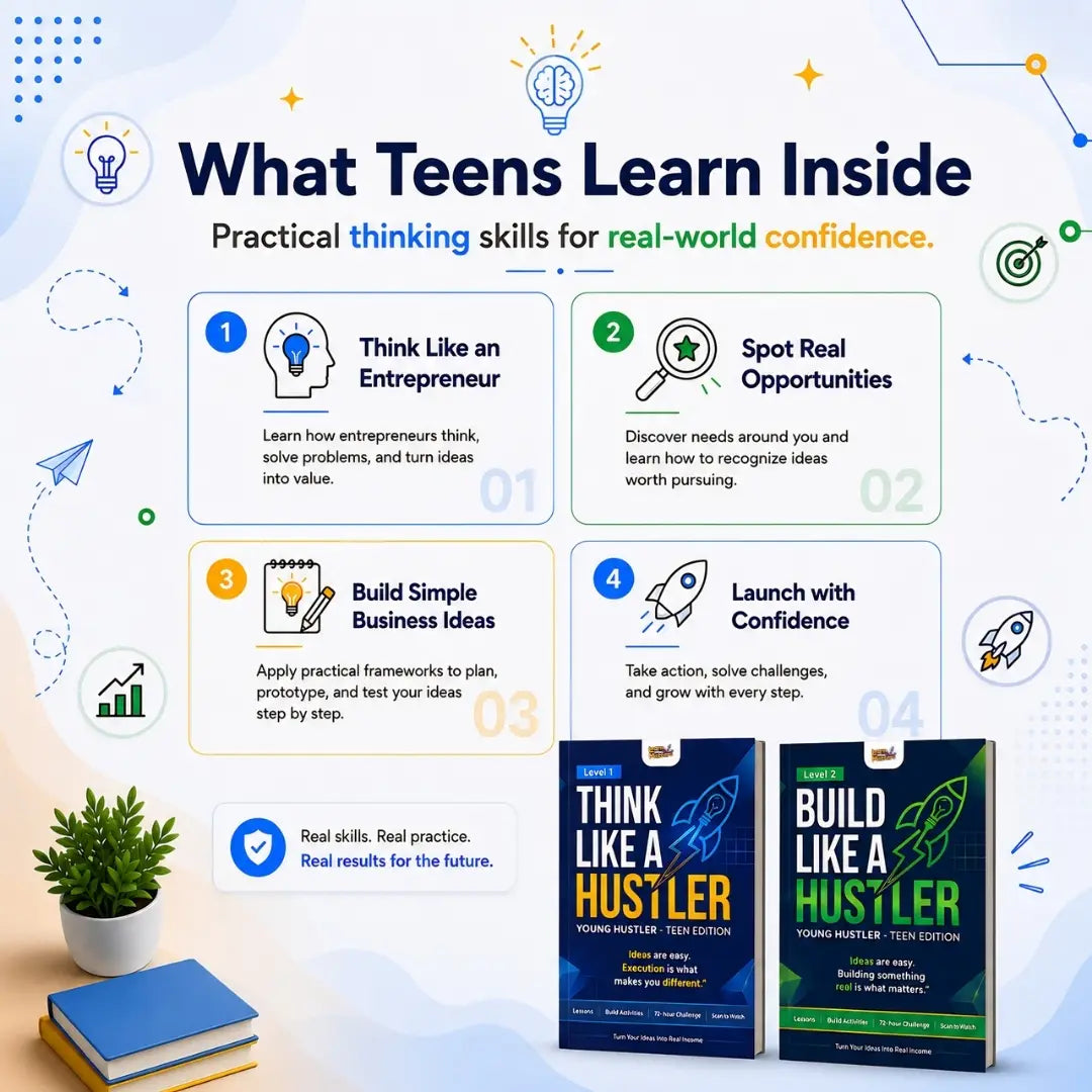 Teen Entrepreneurship Workbook Bundle – Startup, Business & Side Hustle Guide