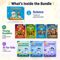 3 Powerful Learning Journey for Kids – Science, AI & Entrepreneurship | 8 Books for Ages 6–14