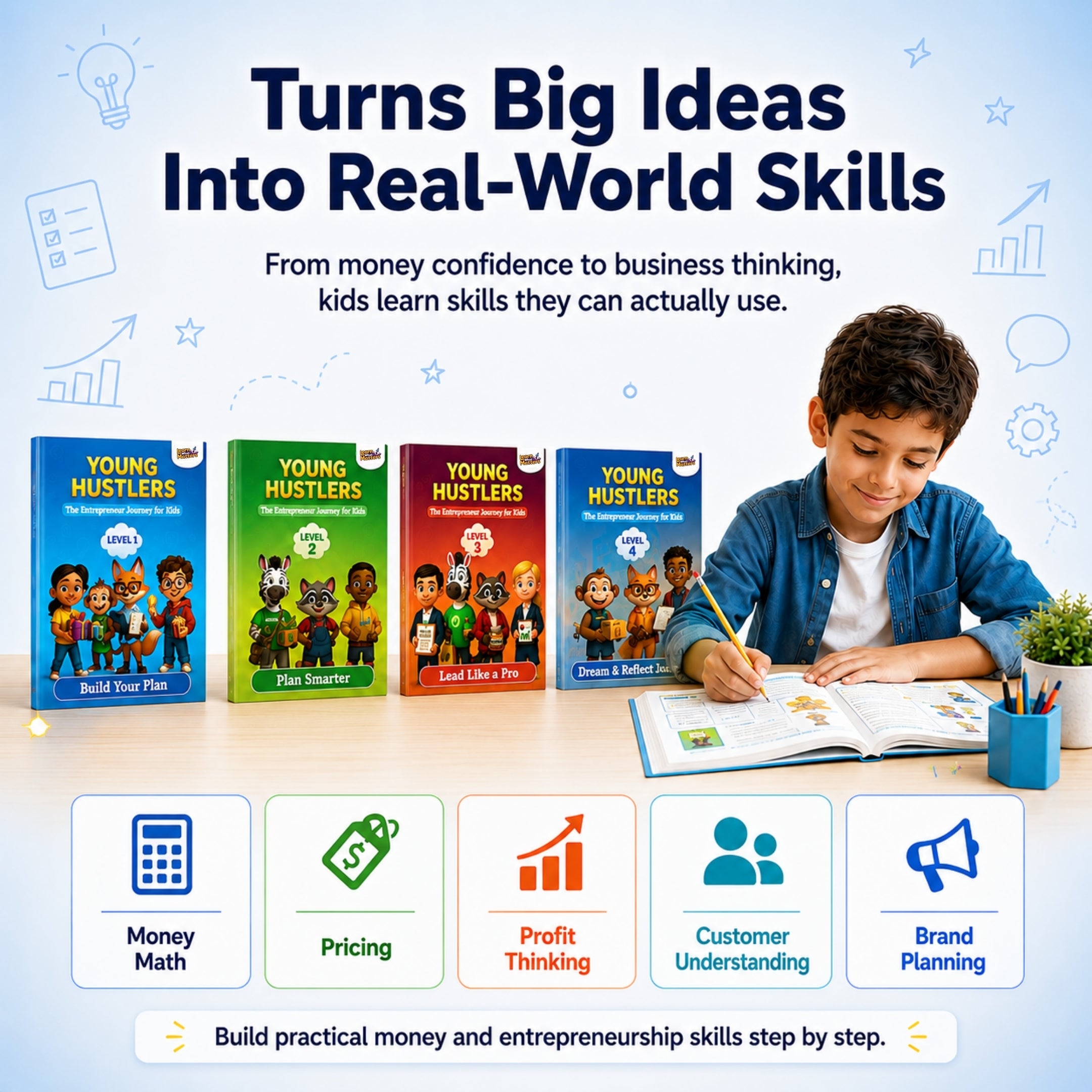 Young Hustlers™ – The Kidpreneur Mastery Program (4 Levels | Ages 7–14)